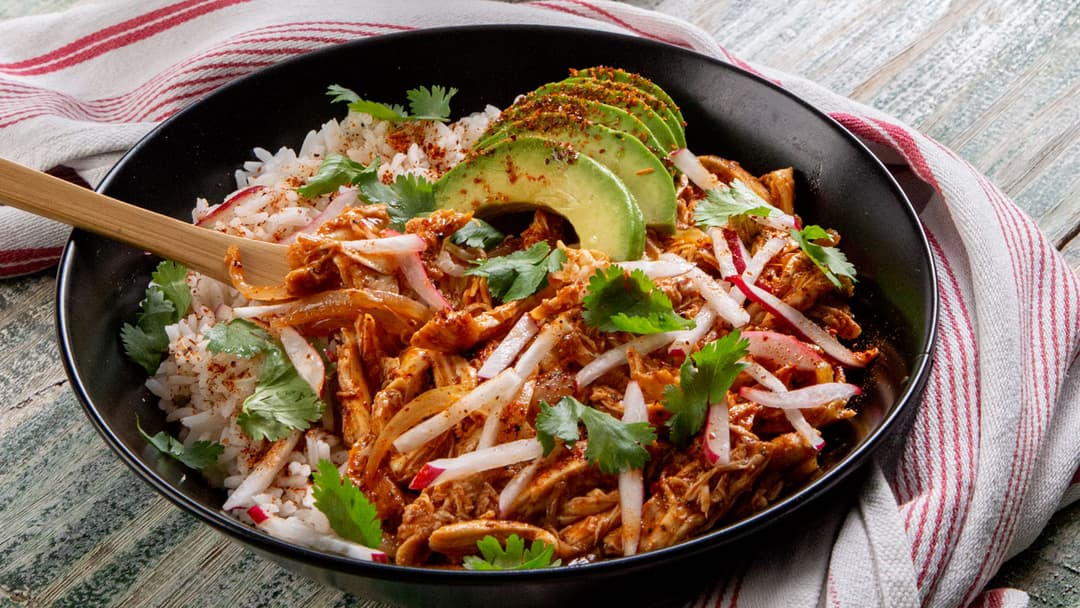 Tajín Shredded Chicken Bowl