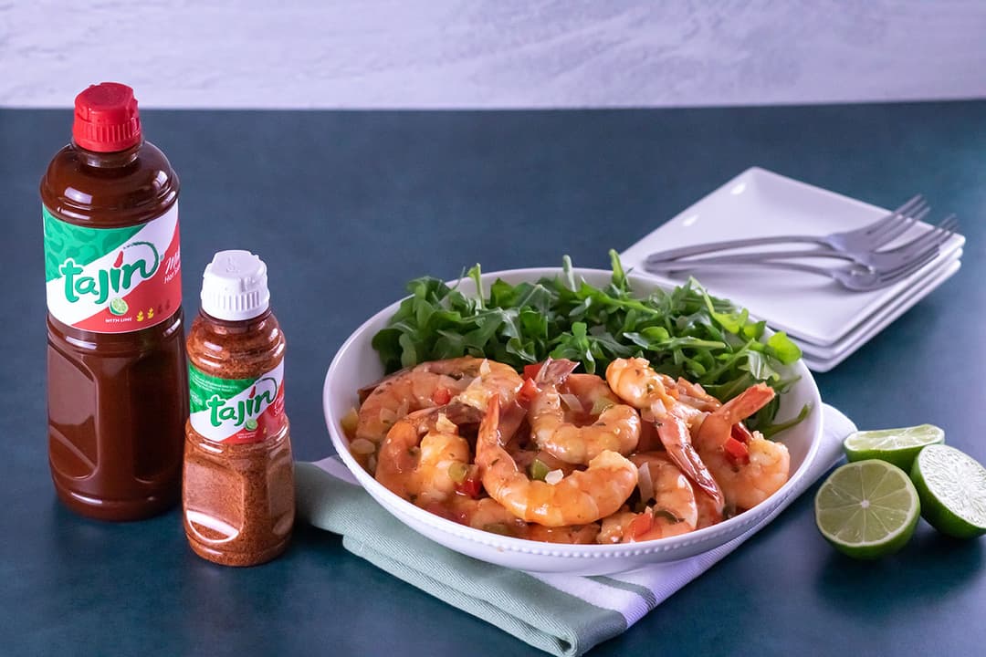Caribbean style shrimp