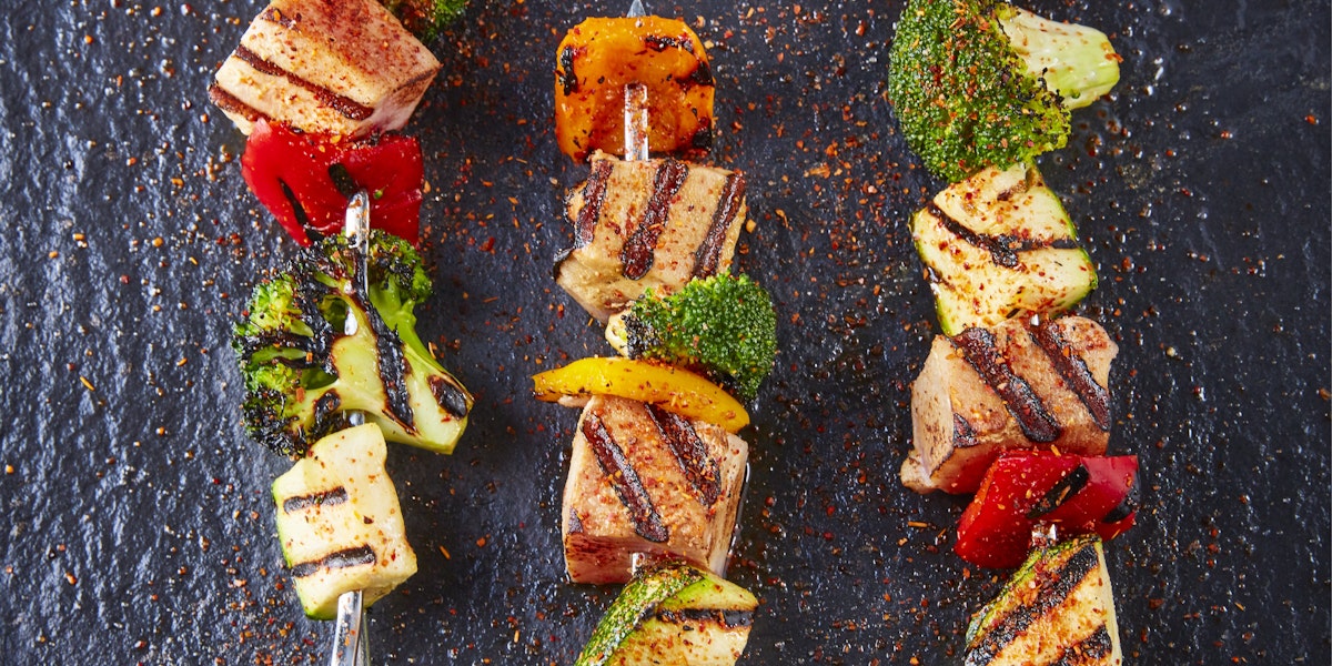 Brochetas de pollo