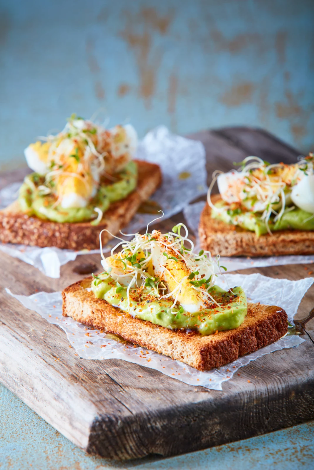 Tostada de aguacate